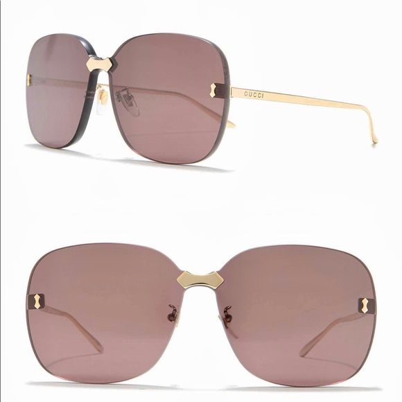 Gucci Accessories - Gucci Square rimless sunglasses